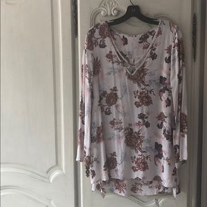 Free People floral tunic